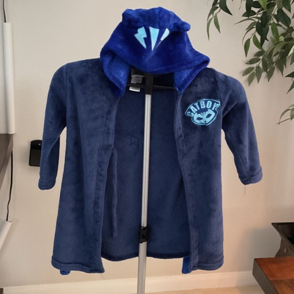 Navy Blue Kids sleep Jacket with Hood